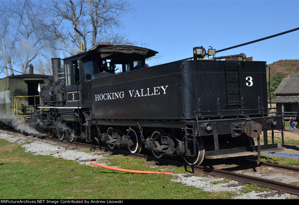 Hocking Valley Scenic 0-6-0 3